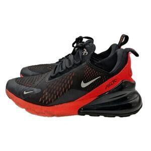 Nike Air Max 270 GS 7Y / 7 Men / Women 8.5 Black Bright Crimson Shoe 943345-018